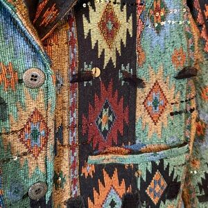 Parsley & Sage jacket tapestry blazer sz small